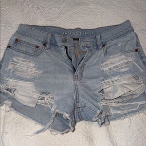 American Eagle Ripped Denim Shorts